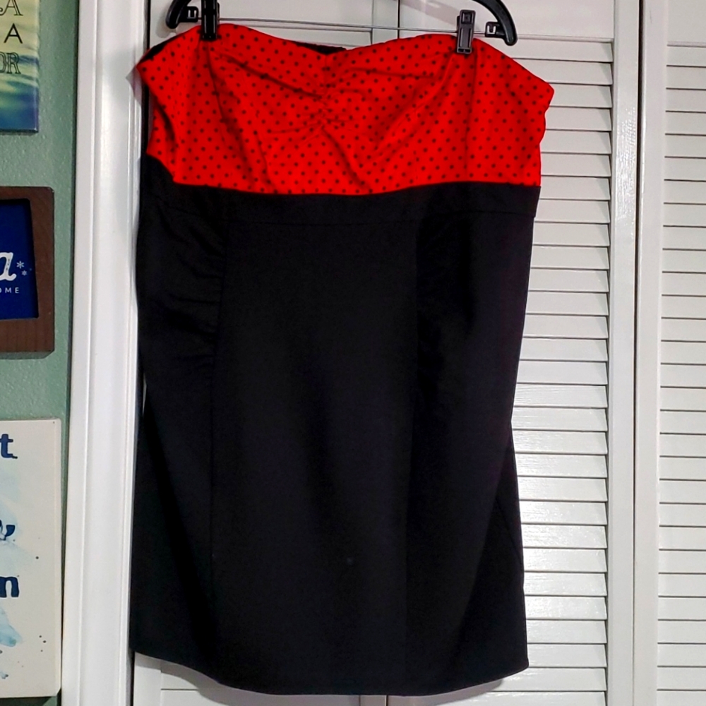 Torrid strapless mini dress